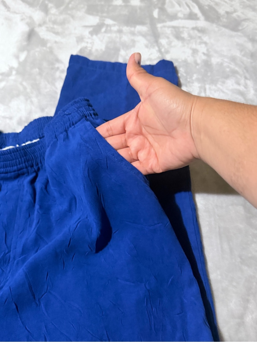 erin london Bright Blue Women's Relaxed Pants - Picture 5 of 12